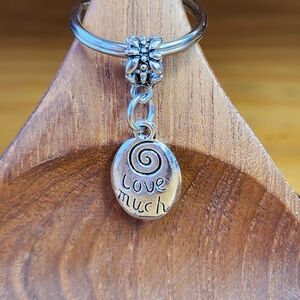 Love Much Laugh Often Keyring Keychain Handmade